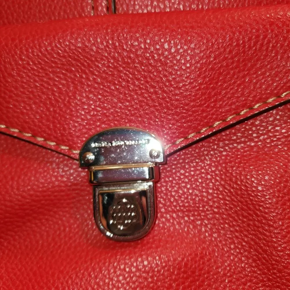 DANA BUCHMAN SMALL PEBBLED LEATHER SATCHEL BAG *